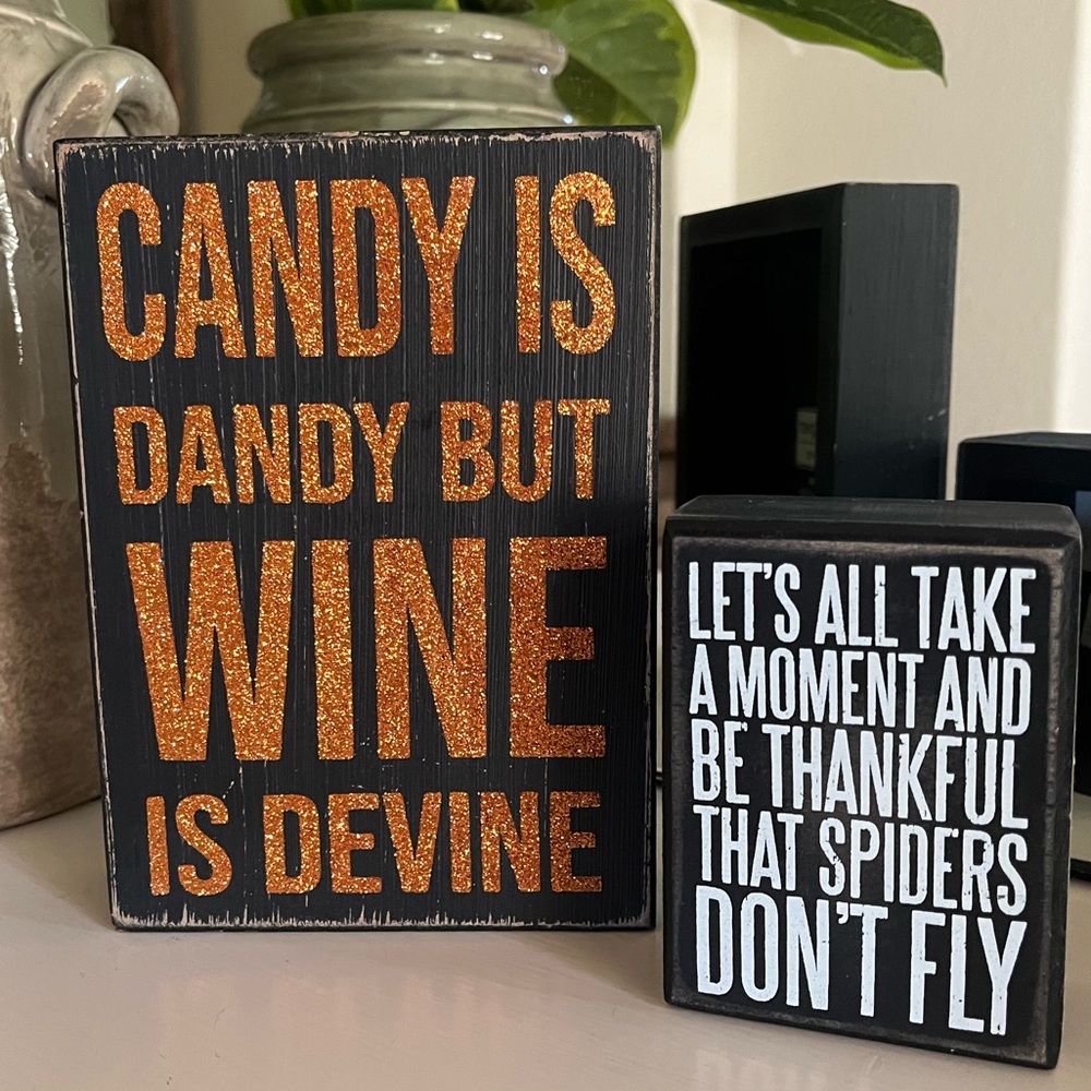 Halloween Decor Signs (Set of 2) - Primitives by Kathy & Quill to Paper/Sixtrees